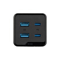 digitec GaN 4-Port Desktop Charger (120 W, GaN Technology, Quick Charge, Power Delivery 3.0, Fast Charge, Quick Charge 3.0, Adaptive Fast Charge)