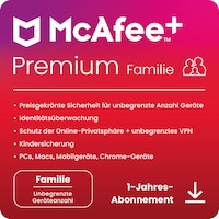 McAfee Plus Premium - Family Download Code (1 x, 1 J.)