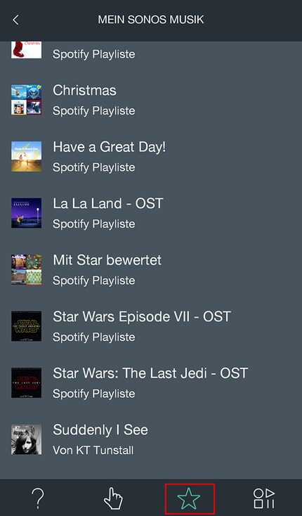 Only then can you update your favourites in the Harmony app and then play the new playlist.