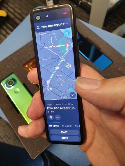 The new phone in Andy Rubin's hand.