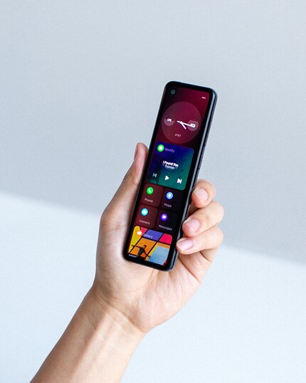 The shape of the phone takes a little getting used to.