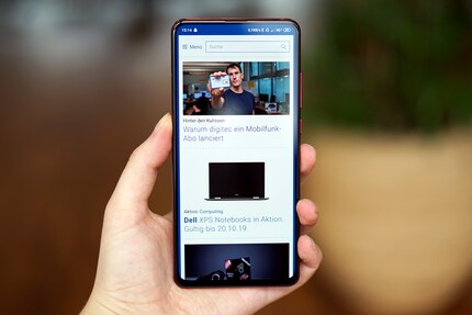 Beim Mi 9T Pro mit Gestensteuerung hast du das volle Display