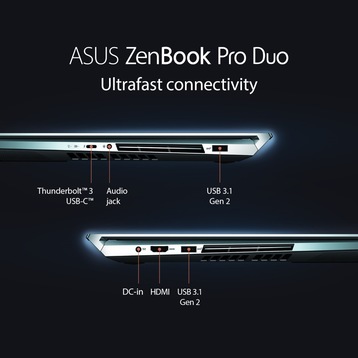 ASUS ZenBook Pro Duo UX581GV-H2002R (15.60", Intel Core i7-9750H, 16 Go,  1000 Go, CH) - digitec