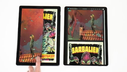 Reading comics works suboptimally on the Surface, depending on the app.