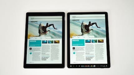 Magazines, on the other hand, read equally well on both devices.