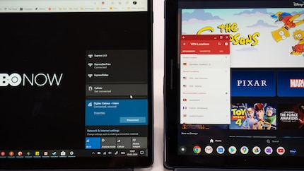Since the VPN app cannot be installed on the Surface, I have to switch to the integrated Windows solution.