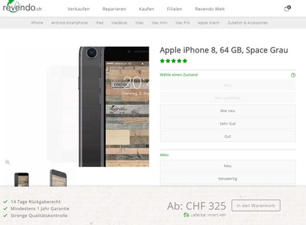 Occassion kostet ein iPhone 8 etwas weniger als ein neues iPhone SE