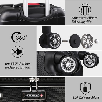 Monzana Suitcase set - buy at digitec