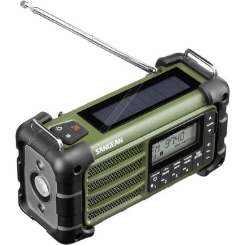 Sangean MMR-99 AM/FM Forest Green AM/FM-RDS/Bluetooth/AUX/ Hand Crank +  Solar Radio (VHF, Bluetooth) - digitec