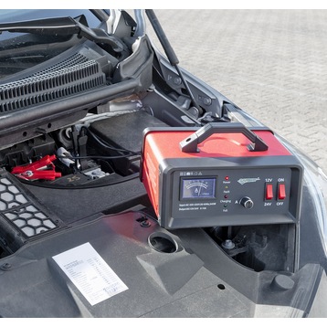 Lescars Chargeur de batterie automobile professionnel pour voitures et  camions - digitec