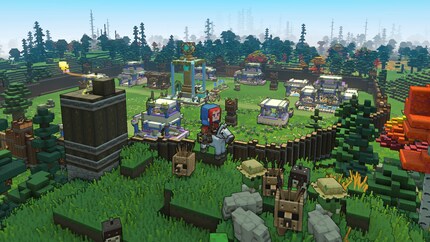 I really like the visuals in Minecraft Legends.