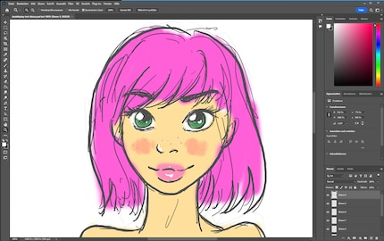 Michelle dessine incontestablement mieux que moi