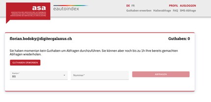 Many cantons use the eAutoindex.