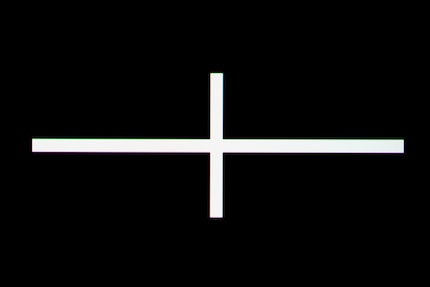 This isn’t a screenshot, it’s an actual photo. You don’t get any blooming on an OLED. In fact, the light and dark areas are perfectly separated.