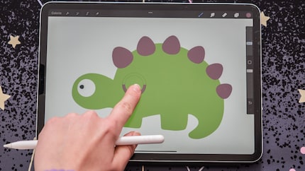 Puoi selezionare i colori dell'immagine con il dito per riutilizzarli.