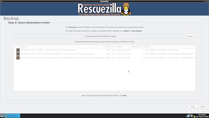 Choisir le dossier cible.