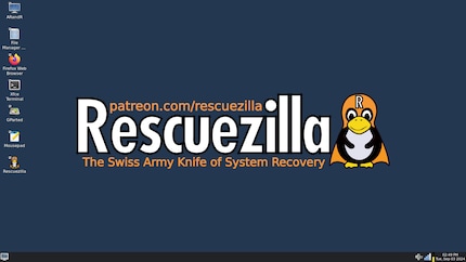 Si vous cliquez dans le coin inférieur gauche, un menu de démarrage s’ouvre avec d’autres applications.